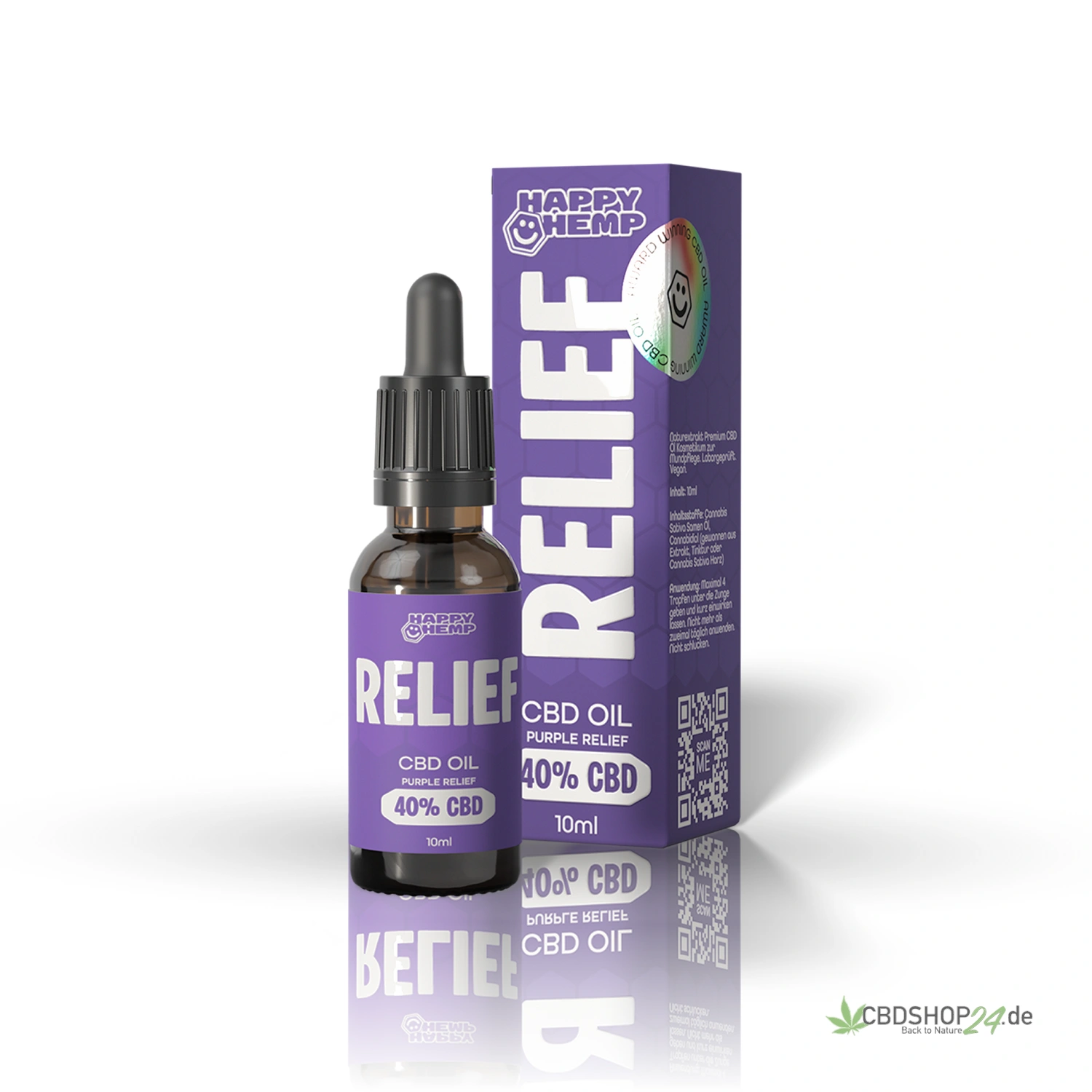 Happy Hemp® CBD Öl Purple Relief 40%
