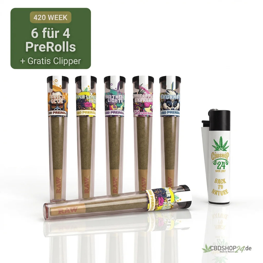 ILovePot HHZ Pre-Roll's 6 für 4 + Gratis Clipper