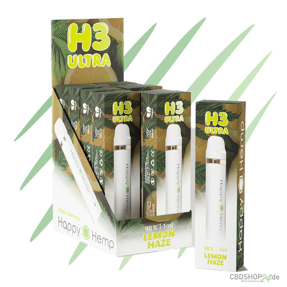 Happy Hemp H3 Ulta Super Lemon Haze 1ml Vape-cbdshop24.de