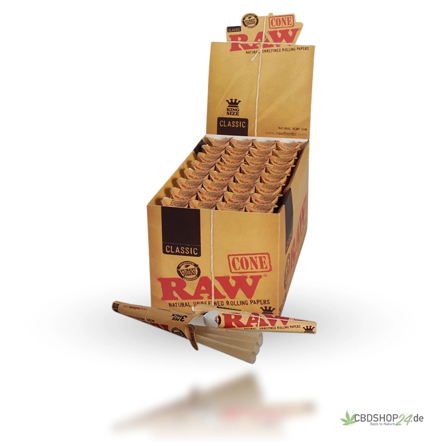 RAW-Classic' Cones King Size 3 Stück