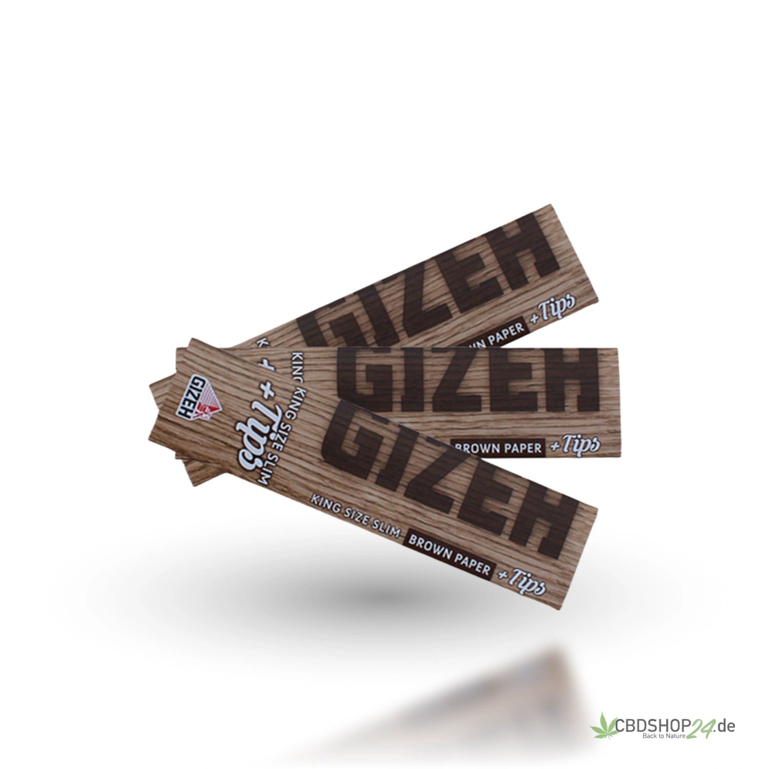 GIZEH Brown Papers King Size Slim + Tips