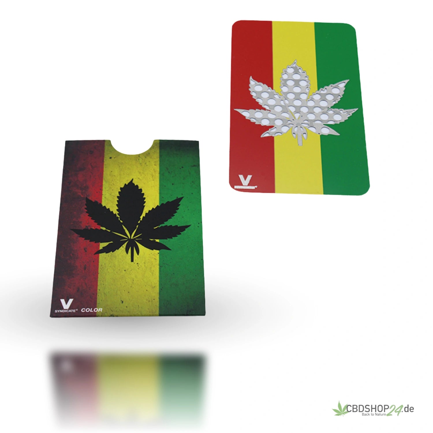 Grinder Card Rasta Leaf