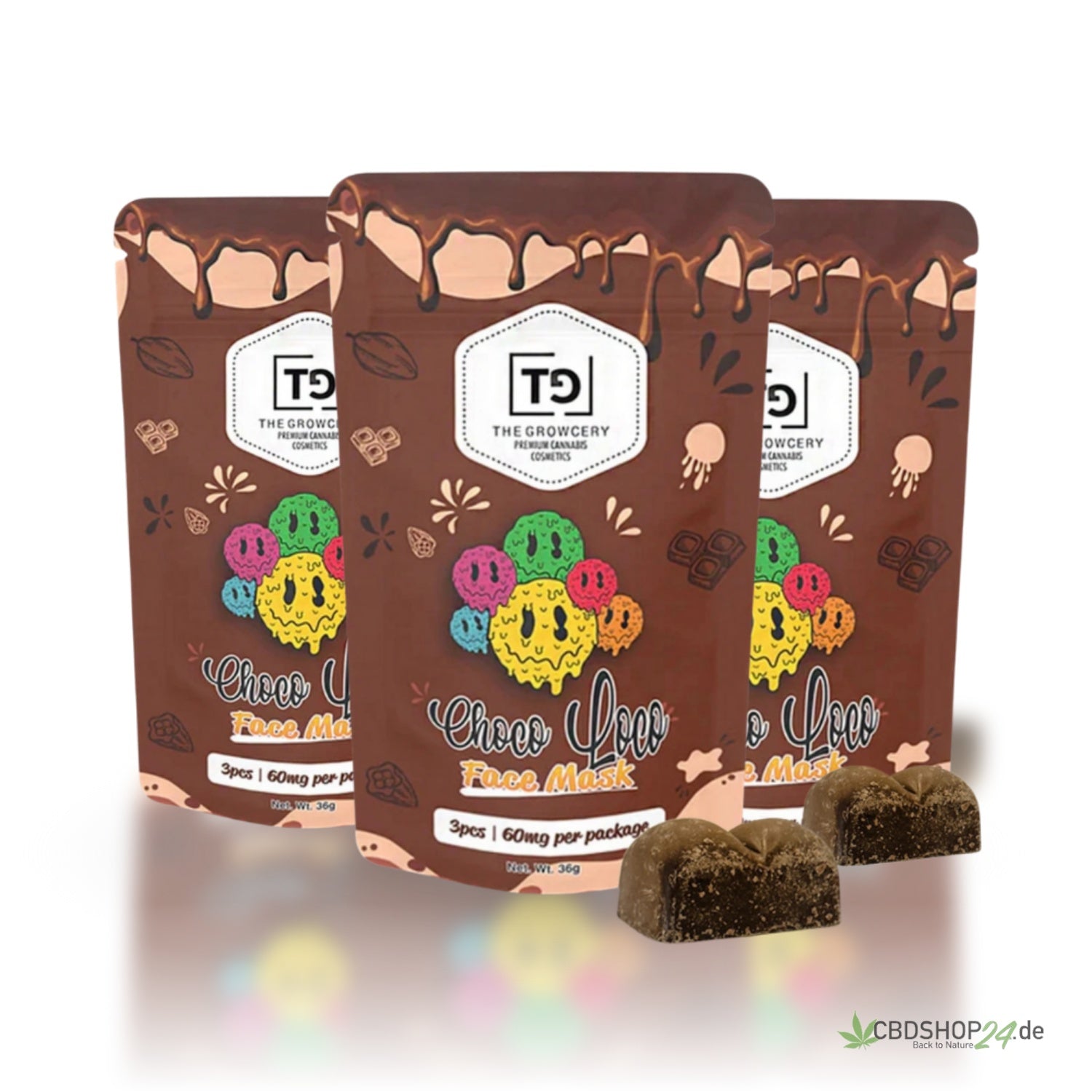 THC Schoko Growcery Mask 3er Pack Bundle