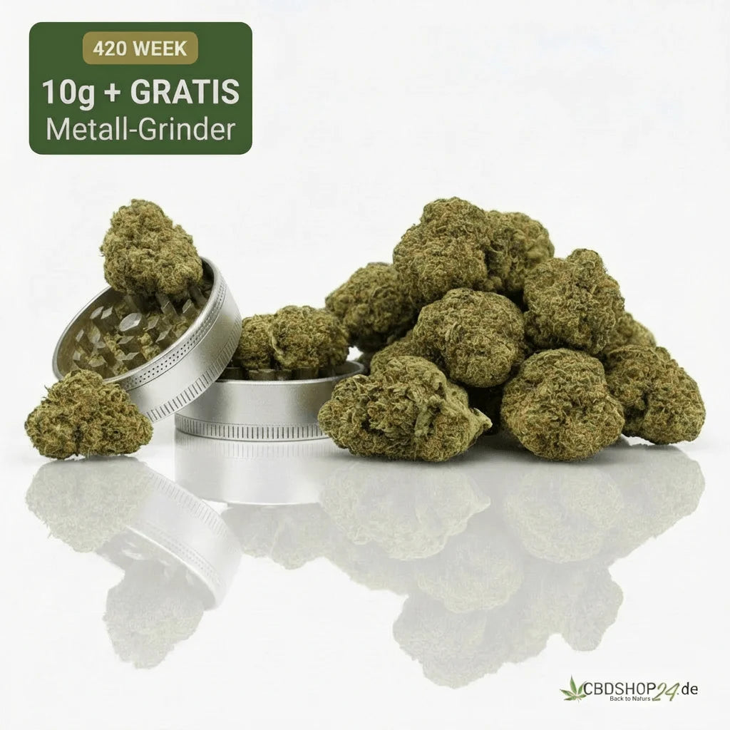 10g H2 Superior Blüte Blue Dream + Gratis Edelmetall Grinder