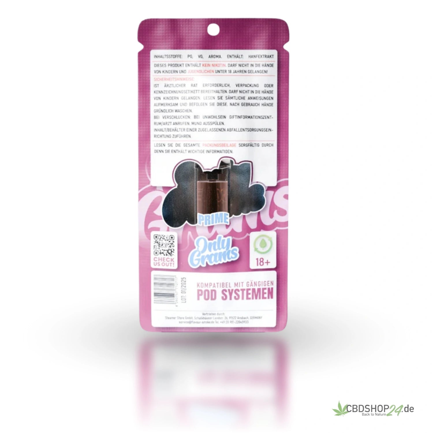 OnlyGrams H2 Superior Pod 96% - Cotton Candy