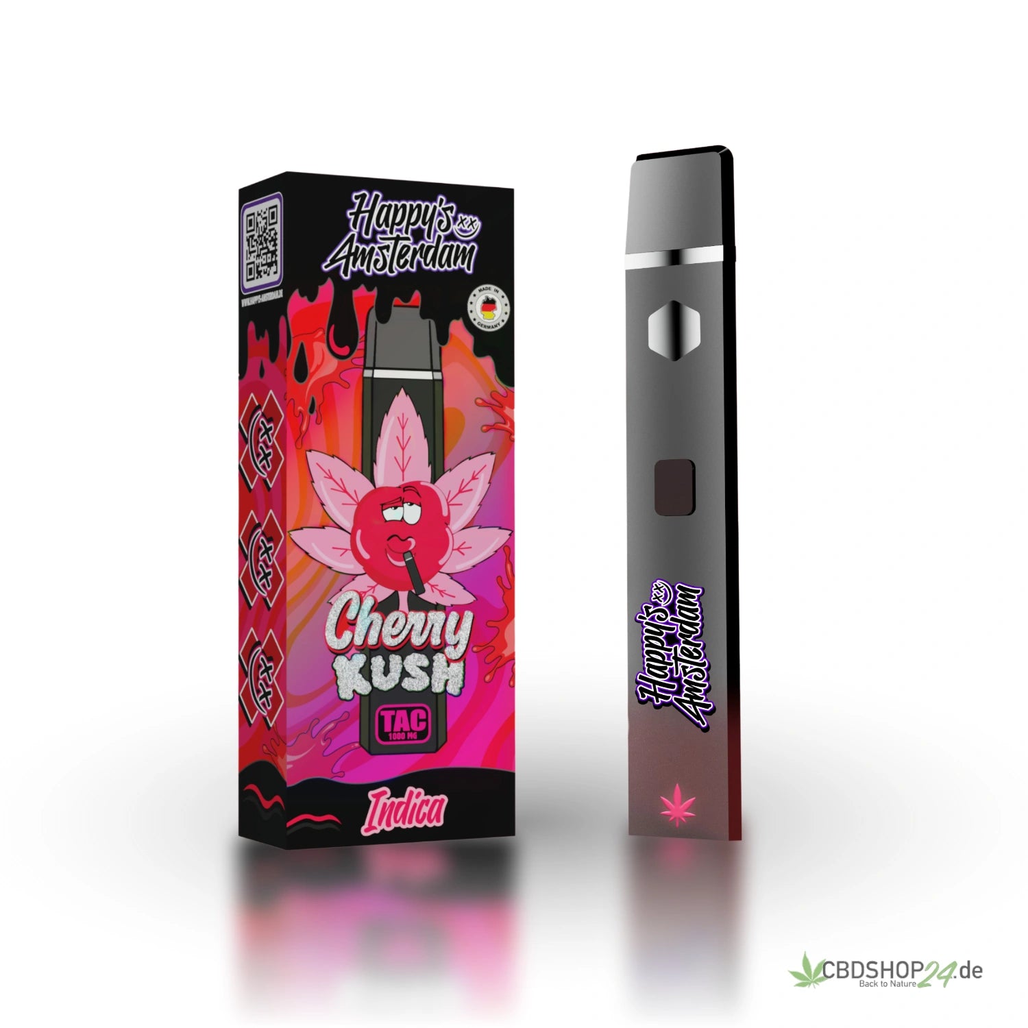 Happys Amsterdam TAC Vape Cherry Kush