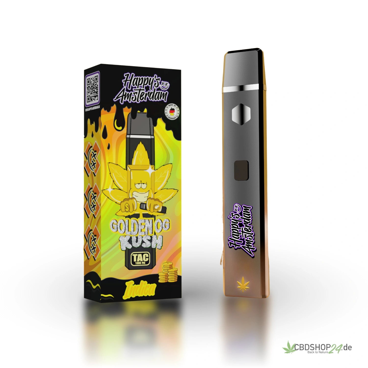 Happys Amsterdam TAC Vape Golden OG Kush