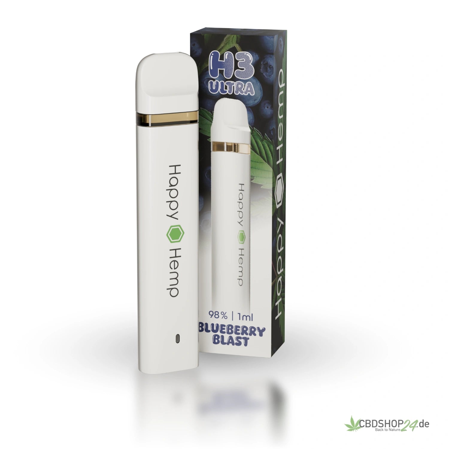 Happy Hemp® H3 Ultra Vape 98% Blueberry Blast