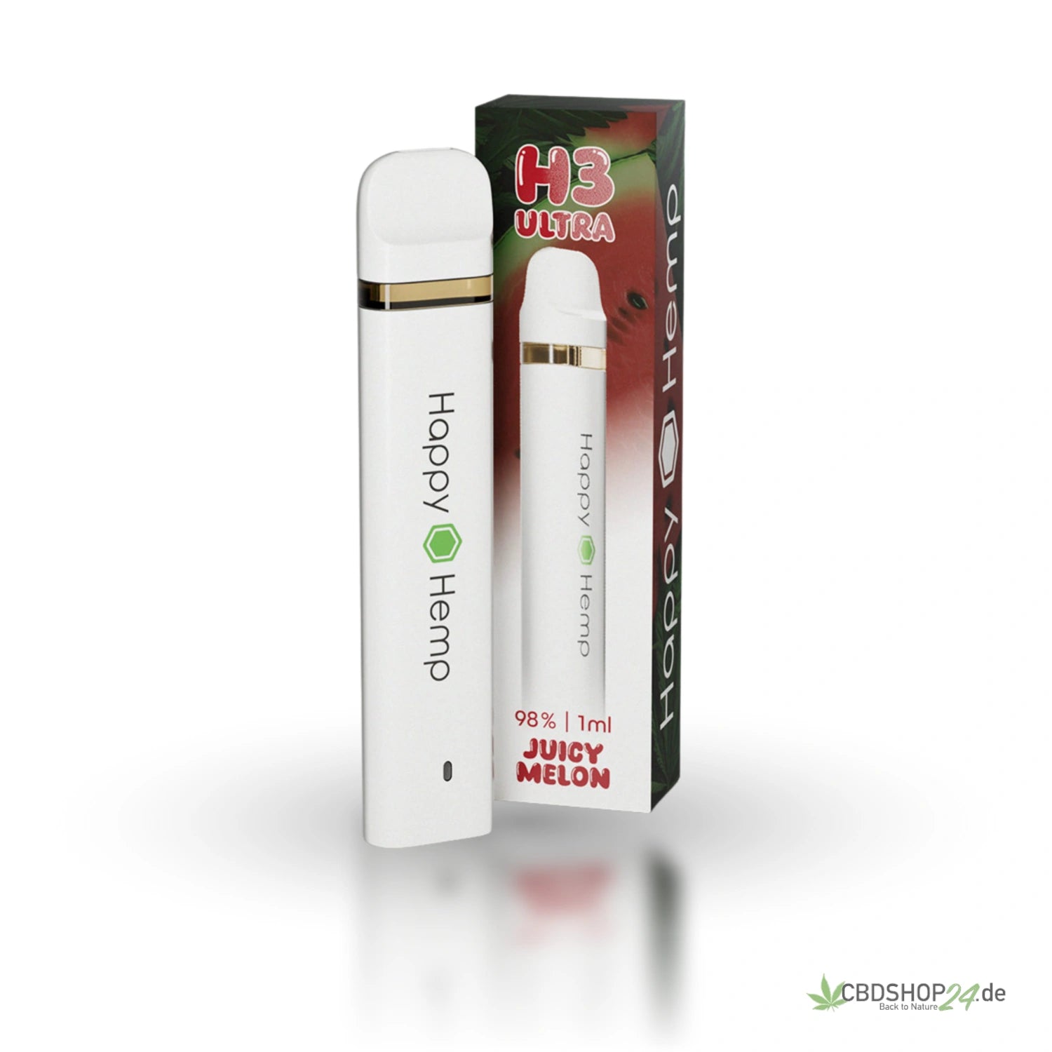Happy Hemp H3 Ultra Vape 98% - Juicy Watermelon cbdshop24