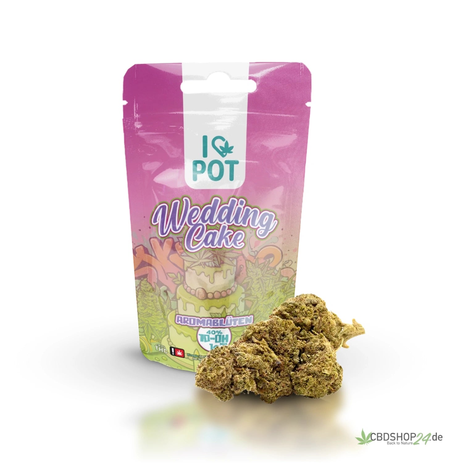 IlovePot 40% 10-OH-HHC Blüte V2 - Wedding Cake cbdshop24