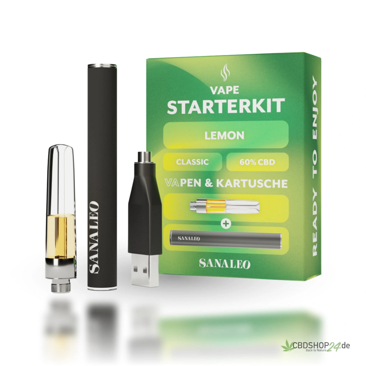 Sanaleo 60% CBD VaPen Starter-Kit 0,5 ml  CBDShop24
