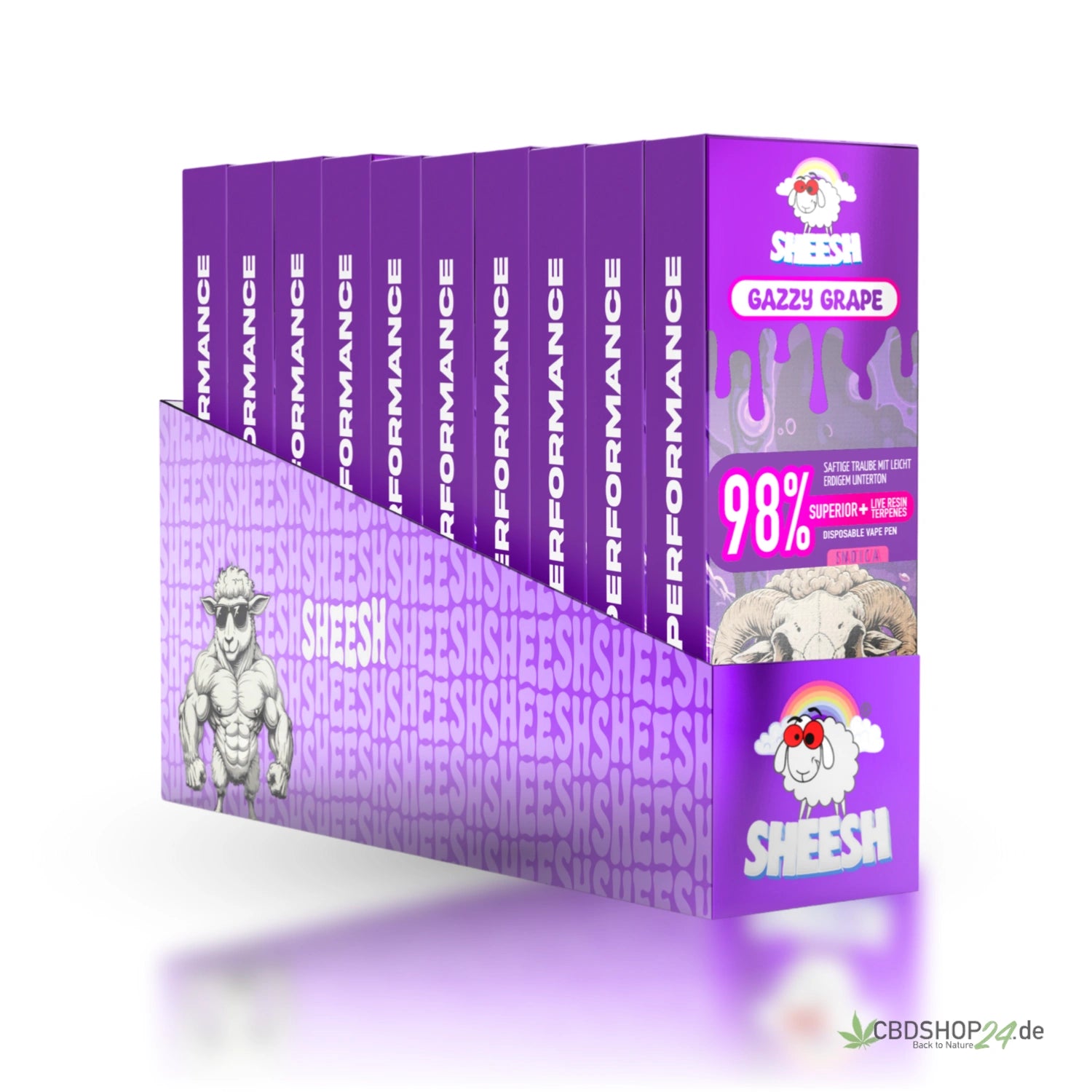 Sheesh Vape 98% Superior - Gazzy Grape cbdshop24