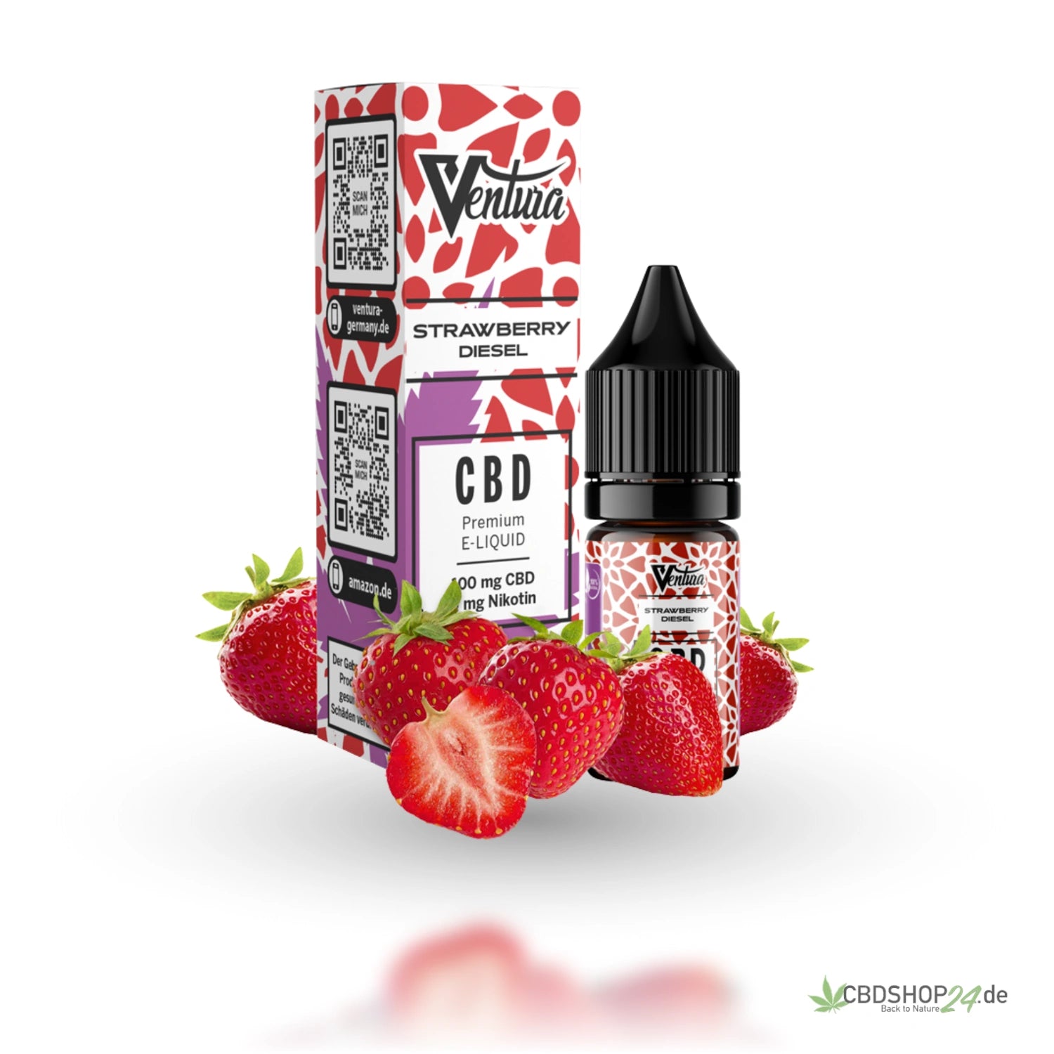 Ventura CBD Liquid 600mg - Strawberry Diesel
