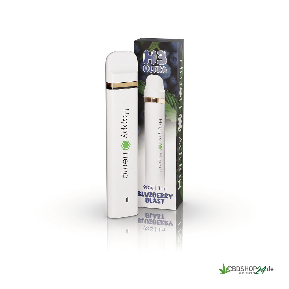 Happy Hemp® H3 Ultra Vape 98% - Blueberry Blast