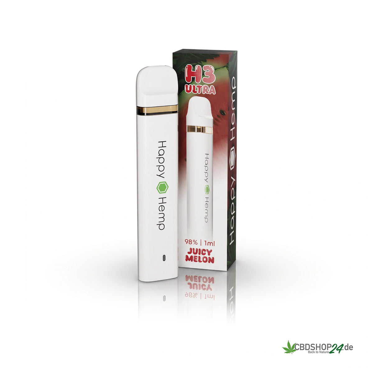 Happy Hemp® H3 Ultra Vape 98% - Juicy Watermelon
