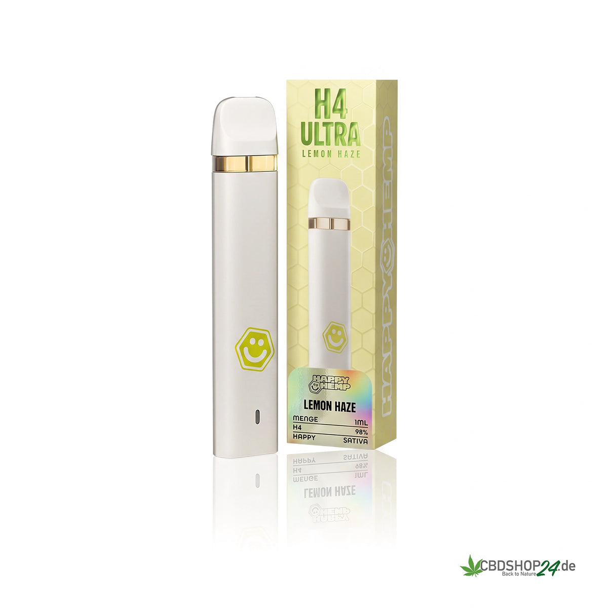 Happy Hemp® H4 Ultra Vape 98% - Lemon Haze