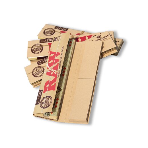 RAW Classic King Size Slim Papers + Tips