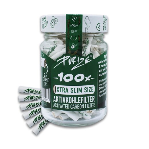 Purize® Xtra Slim Size (Ø5,9mm) 100 Stück im Glas White