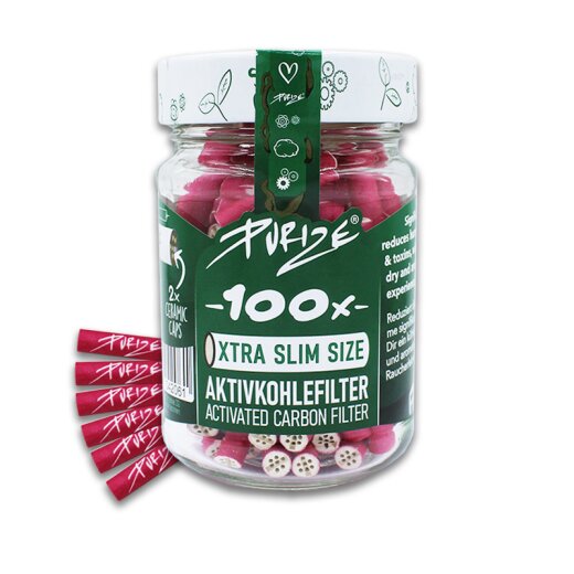 Purize® Xtra Slim Size (Ø5,9mm) 100 Stück im Glas Pink
