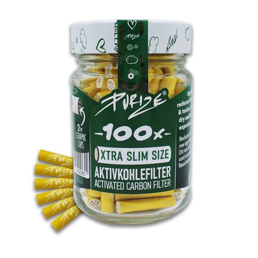 Purize® Xtra Slim Size (Ø5,9mm) 100 Stück im Glas Yellow